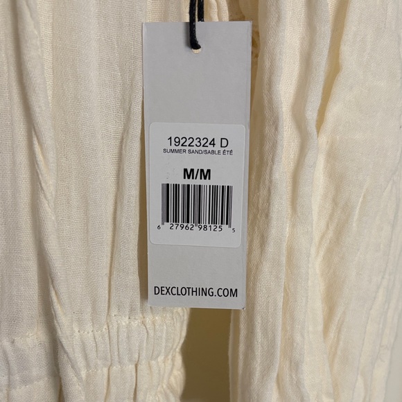 Dex Cream Button-Front Jumpsuit - Picture 3 of 3